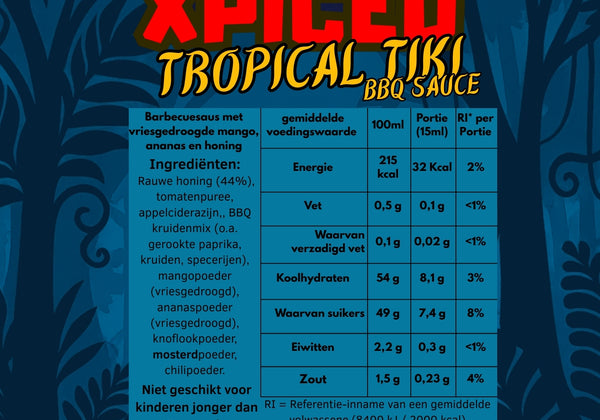 XPICED Tropical Tiki BBQ Saus
